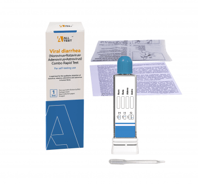 Stomach Flu Combo Test 4-in-1 (Norovirus, Rotavirus, Adenovirus, Astrovirus) for Home Use